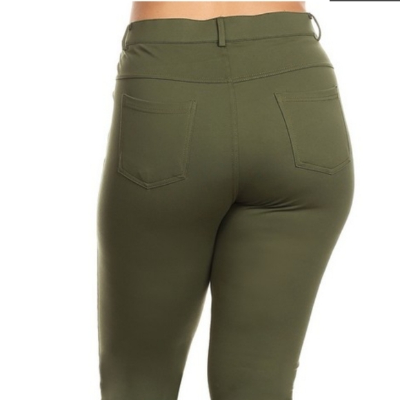 Women's Jean Look Buttery Soft Jeggings 01 - Picture 4 of 6